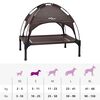 vidaXL Letto per Cani Marrone 63 x 49,5 x 60 cm Acciaio