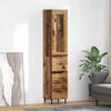 vidaXL Credenza Legno vecchio 34,5 x 34 x 180 cm Legno multistrato