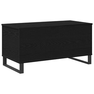 vidaXL Tavolino da salotto Rovere Nero 90 x 44,5 x 45 cm