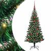 vidaXL Albero di Natale artificiale con luci integrate Verde 120 cm