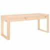 vidaXL Panca da Giardino 110x38x45 cm in Legno Massello di Pino