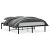vidaXL Giroletto in Metallo Nero 140x190 cm