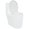 vidaXL Sedile del WC Bianco 44,8 x 37,3 x 4,2 cm Duroplast
