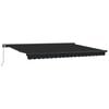 Tenda retrattile Antracite e Grigio 400 &times; 300 cm Tela e Alluminio