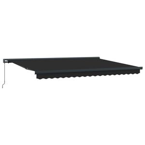 Tenda retrattile Antracite e Grigio 400 &times; 300 cm Tela e Alluminio