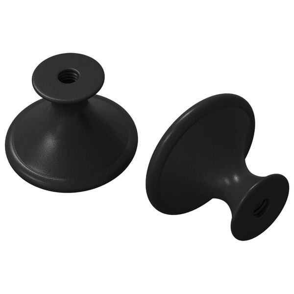 vidaXL Manico 2 pcs Nero &Oslash;30 mm Alluminio