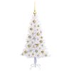 vidaXL Albero di Natale artificiale Bianco 120 cm PVC e Acciaio