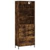 vidaXL Credenza Rovere Fumo 69,5x34x180 cm in Legno Multistrato