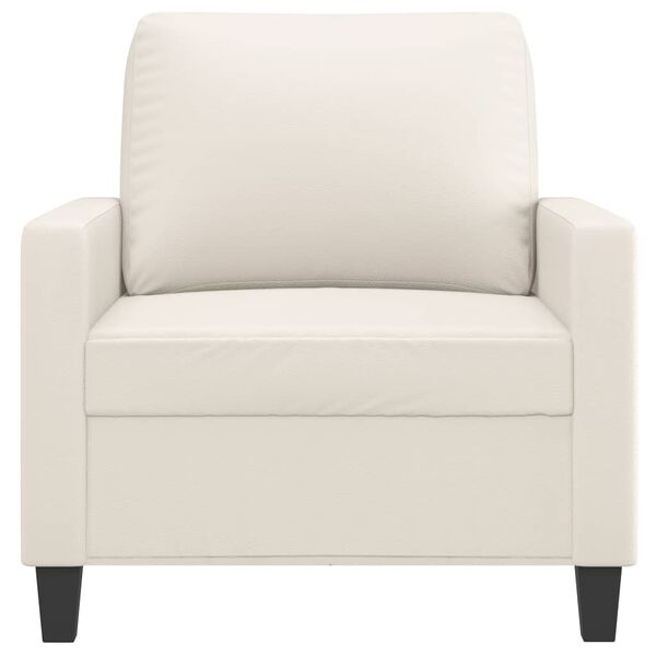 vidaXL Poltrona Crema 60 cm in Similpelle