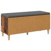 vidaXL Panca per ingresso con cuscino Legno vecchio 100 x 38 x 46 cm