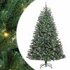 vidaXL Albero di Natale Artificiale con Rami Pieghevoli Verde 240 cm