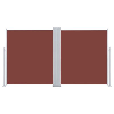 vidaXL Tenda da Sole Laterale Retrattile Marrone 140x600 cm
