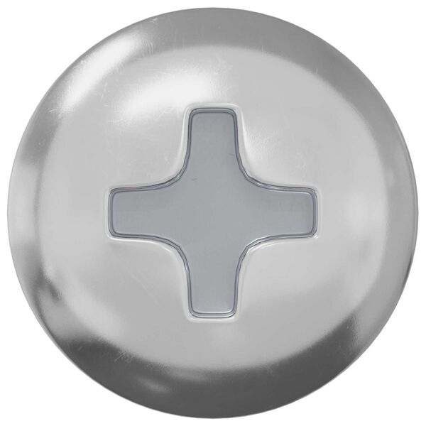 vidaXL Vite 2 pcs Argento 9,8 x 35 mm Ferro