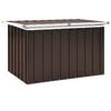 vidaXL Scatole di stoccaggio Acciaio zincato 109 x 67 x 65 cm Marrone