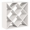 vidaXL Portabottiglie 2 pcs Bianco 62 x 25 x 62 cm Pino massello