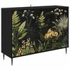 vidaXL Credenza RHENEN Rovere Nero 102 x 33 x 76 cm