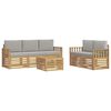 vidaXL Set divani Legno di Acacia Massello