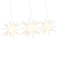 vidaXL Luci di Natale con LED 3 pz Pieghevoli Bianche