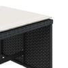 vidaXL Set da Pranzo da Giardino 5 pz Nero con Cuscini in Polyrattan