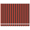 vidaXL Tenda Retrattile Arancione e Marrone 300 x 250 cm