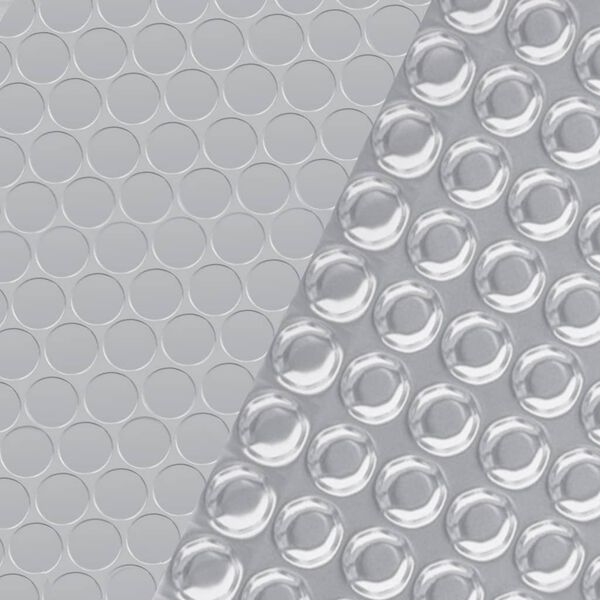 vidaXL Copertura per Piscina Argento 455 cm PE