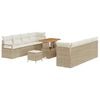 vidaXL Set Divano da Giardino Beige e Crema 90 x 55 x 71 cm
