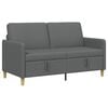 vidaXL Divano con Storage Grigio Scuro 152 x 78 x 87 cm Poliestere
