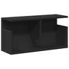 vidaXL Mobile a Parete 60x20x30 cm Nero in Truciolato