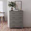 vidaXL Credenza HAMAR Grigio Chiaro 79x40x103,5 cm in Legno di Pino