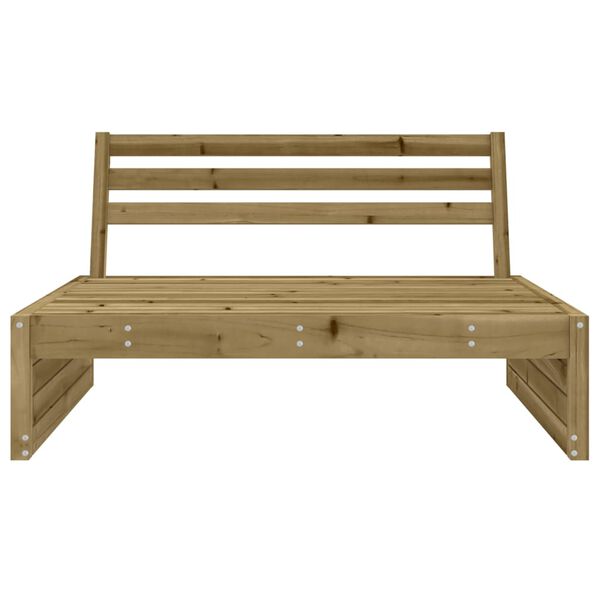 vidaXL Divano Centrale da Giardino 120x80 cm Legno Impregnato di Pino