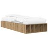 vidaXL Telaio del letto con storage Rovere Artigianale 80 x 200 cm