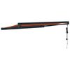 vidaXL Tenda Retrattile Arancione Marrone 3x2,5 m Tessuto e Alluminio