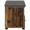 vidaXL Panca per ingresso con cuscino Legno vecchio 60 x 38 x 46 cm