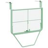 vidaXL Tavolo Appeso da Balcone Verde menta 60 x 39 x 65 cm Acciaio