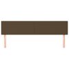 vidaXL Testiera 2 pz Marrone Scuro 100x5x78/88 cm in Tessuto