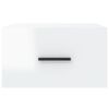 vidaXL Comodini a Muro 2 pz Bianco Lucido 35x35x20 cm