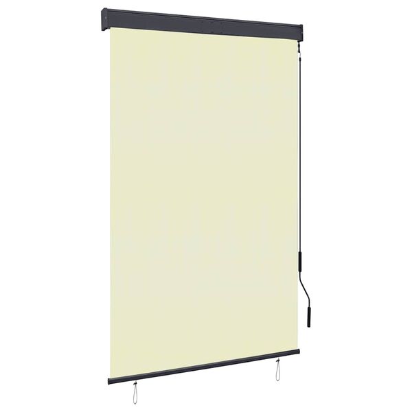 vidaXL Tenda a Rullo per Esterni 120x250 cm Crema