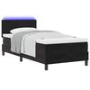 vidaXL Letto a Sorgente LED con materasso Nero 100 x 200 cm Velluto