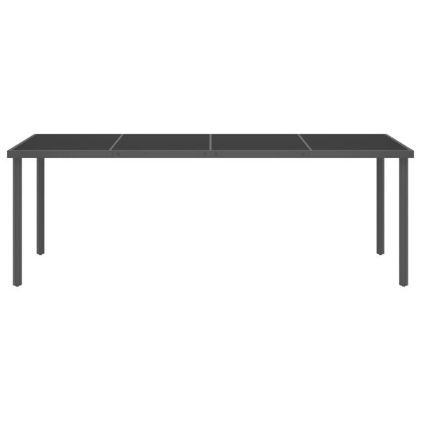 vidaXL Set da Pranzo per Giardino 9 pz in Acciaio