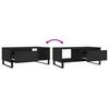 vidaXL Tavolino da Salotto Nero 90x50x36,5 cm in Legno Multistrato