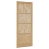 vidaXL Porta Interna Naturale 83 x 232 cm Legno compensato