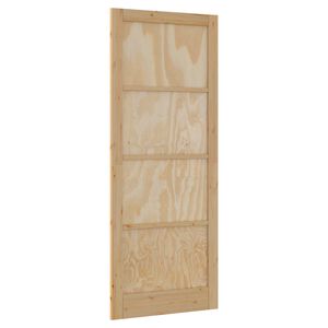 vidaXL Porta Interna Naturale 83 x 232 cm Legno compensato