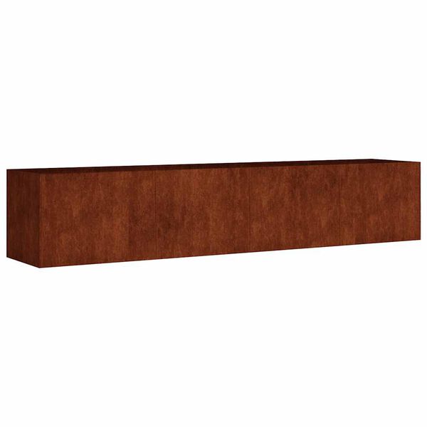 vidaXL Fioriera Rialzata da Giardino 200x40x40 cm in Acciaio Corten