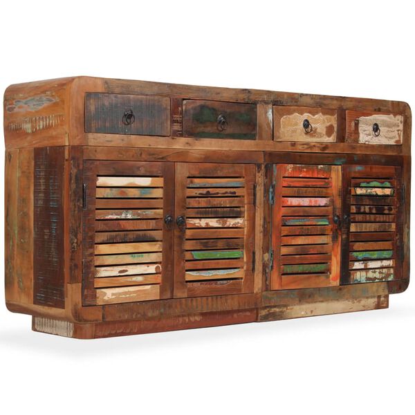 vidaXL Credenza in Legno Massello di Recupero 150x35x75 cm