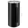 vidaXL Pattumiera con Posacenere da Parete in Acciaio 26 L Nera