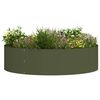vidaXL Anello per vaso 5 pcs Verde oliva 80 x 80 x 20 cm