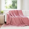 vidaXL Coperte da Pile 6 pcs Rosa 240 x 220 cm Panno