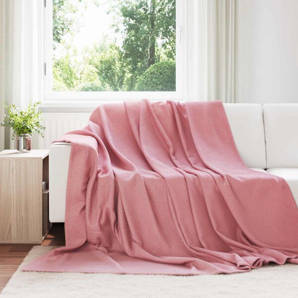 vidaXL Coperte da Pile 6 pcs Rosa 240 x 220 cm Panno