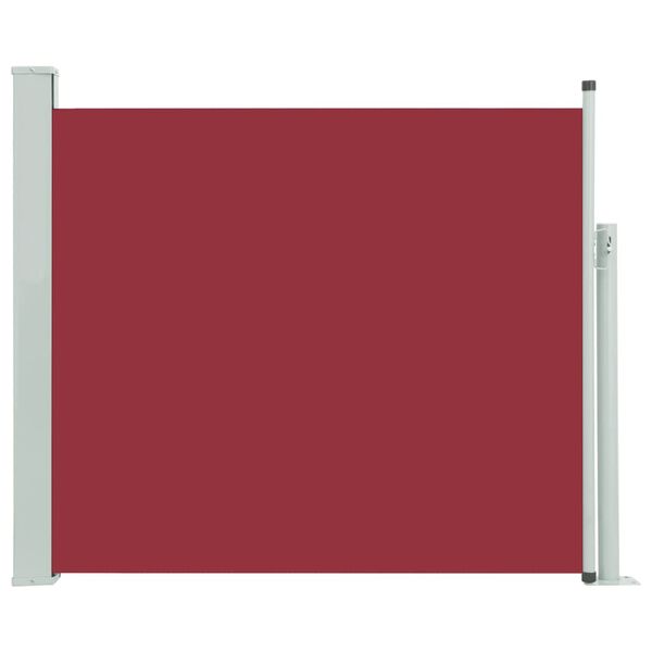 vidaXL Tenda Laterale Retrattile per Patio 100x300 cm Rossa