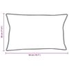 vidaXL Cuscino con cuscino 2 pcs Bianco 30 x 50 cm Piuma